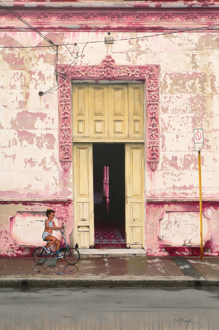 La Bicicleta Azul, Sancti Spiritus, Cuba by Scott McDougall | Lethbridge Gallery